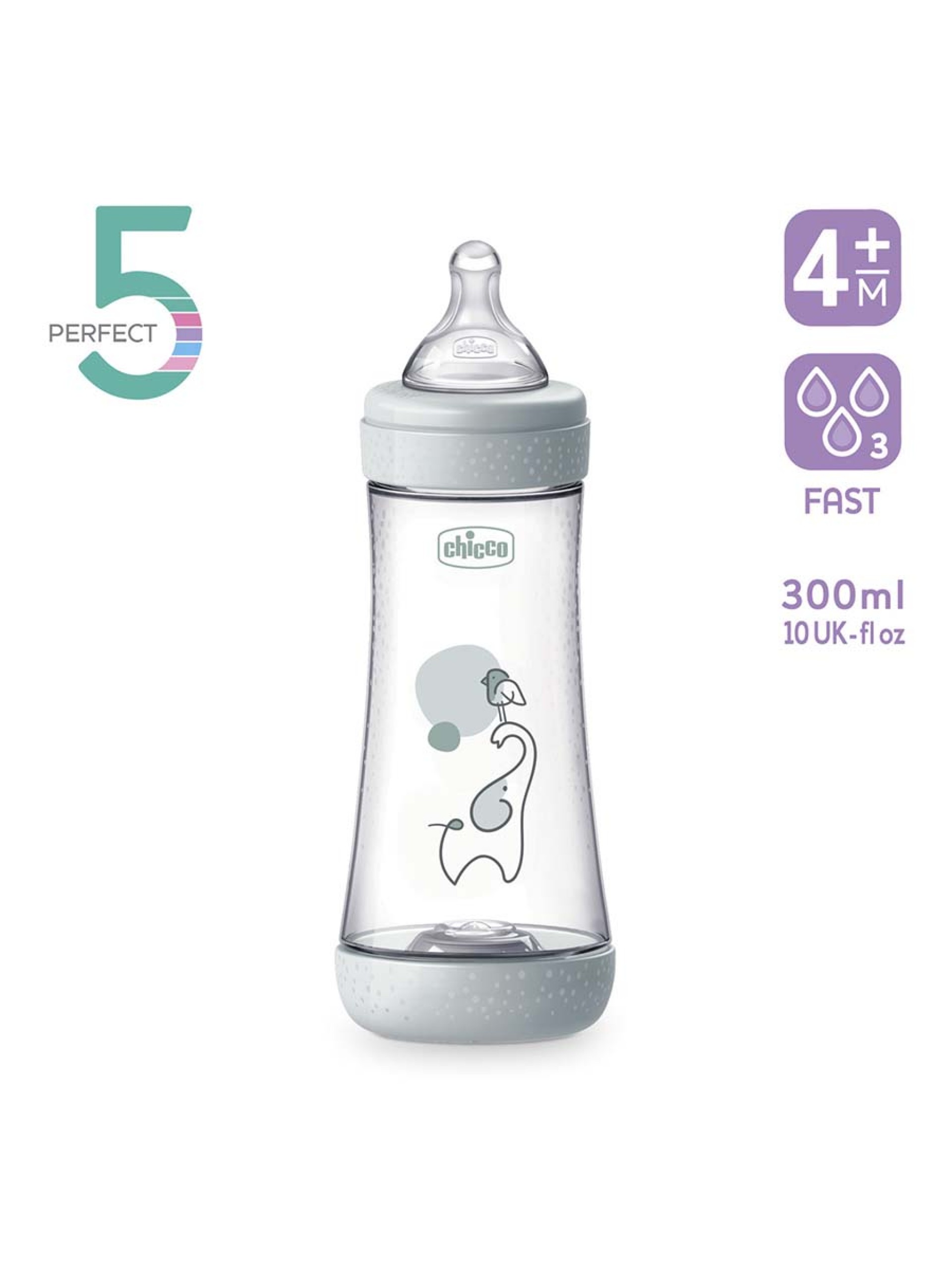 Chicco Biberão Perfect5 300ml Neutro
