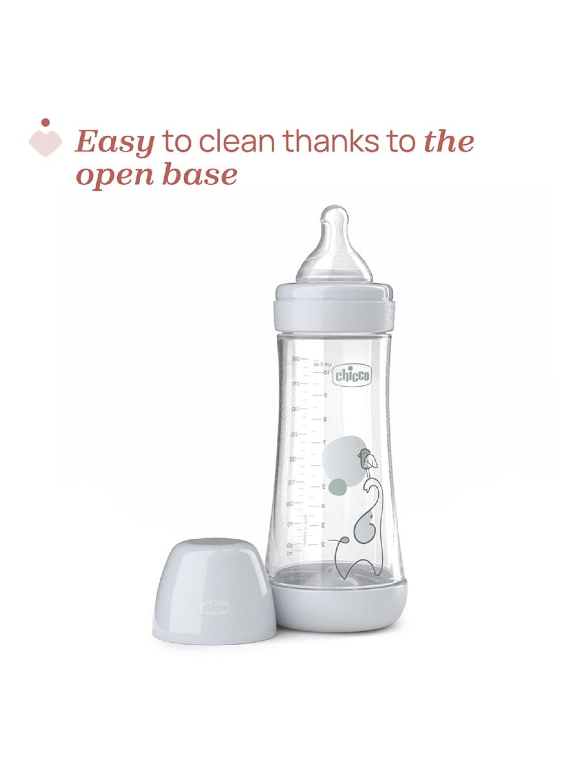 Chicco Biberão Perfect5 300ml Neutro - Image 3