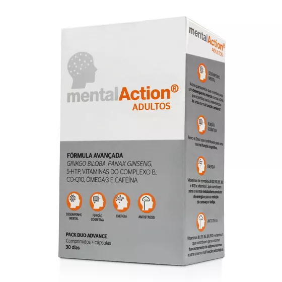 MentalAction Adulto 30 Comprimidos + 30 Cápsulas