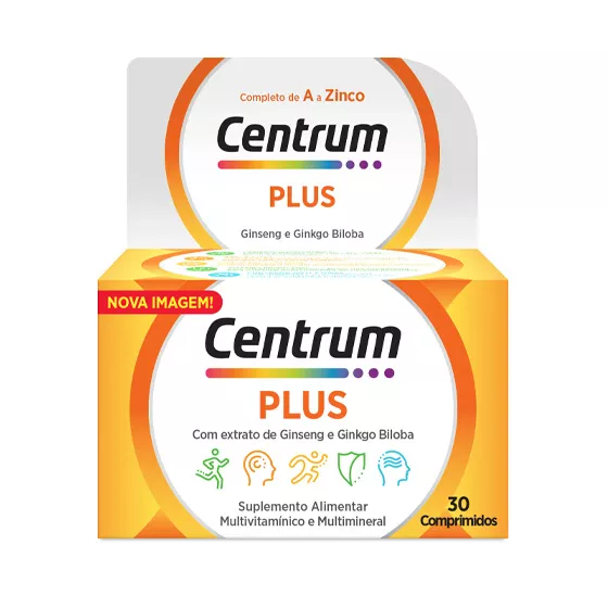 Centrum Plus Ginseng Ginkgo 30 Comprimidos