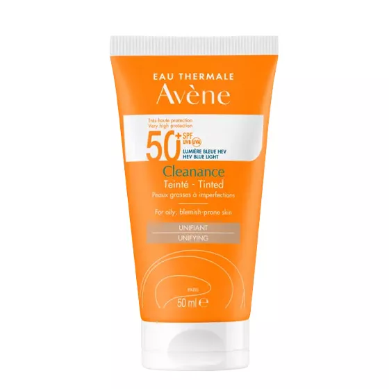 Avene Solar Spf50+ Cleanance com Cor 50ml