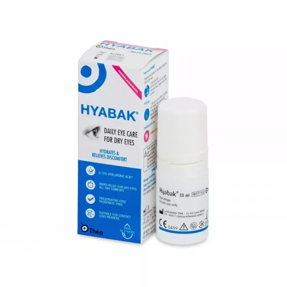 Hyabak Hipotonico Solução Lentes/Olhos 10ml