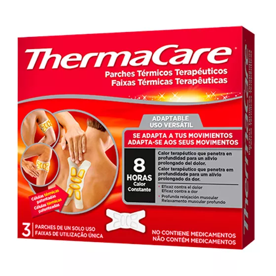 Thermacare Faixas Térmicas Uso Versátil 3 Faixas