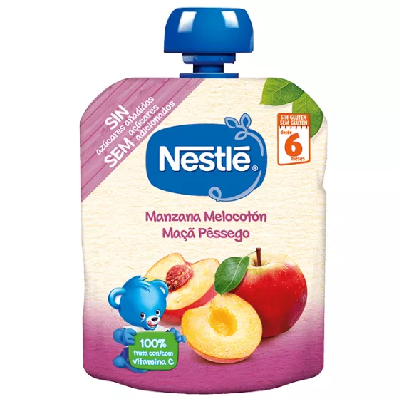 Nestle Pacotinho Maca Pessego 90G 6M+ 1 Nestle Pacotinho Maca Pessego 90G 6M+