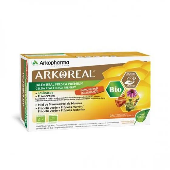 Arkoreal Geleia Real Imunidade Bio 20 Ampolas