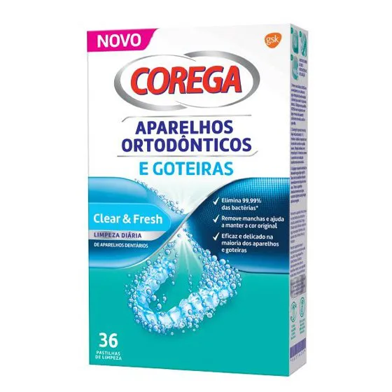 Corega Ortodont Goteiras Past Limp X36