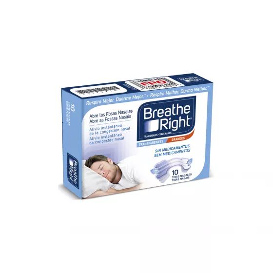 Breathe Right Penso Nasal Transparente Grande 10 Unidades 1 Breathe Right Penso Nasal Transparente Grande 10 Unidades