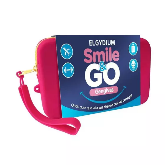 Elgydium Smile & Go Kit Viagem Gengivas 1 Elgydium Smile & Go Kit Viagem Gengivas