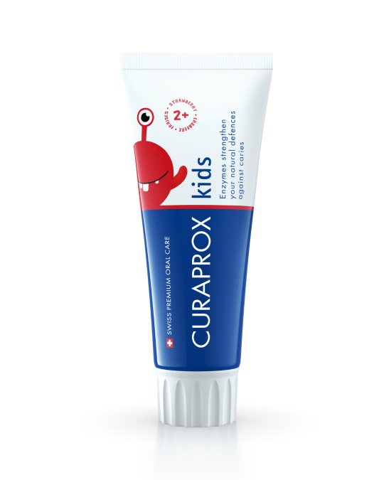 Curaprox Kids Pasta Dentária Com Flúor Morango 60ml