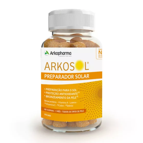 Arkosol Preparador Solar 60 Gomas 1 Arkosol Preparador Solar 60 Gomas