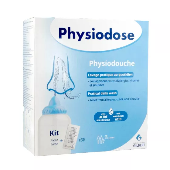 Physiodose Physiodouche Kit Irrigação Nasal
