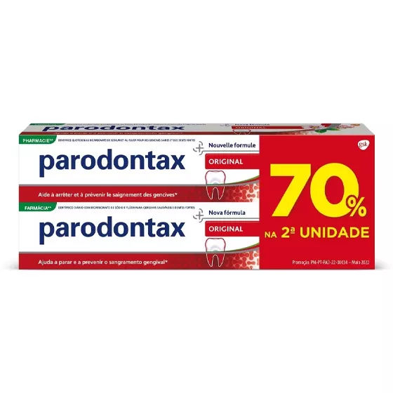 Parodontax Orig Past Dent70% 2ªun75Mlx2