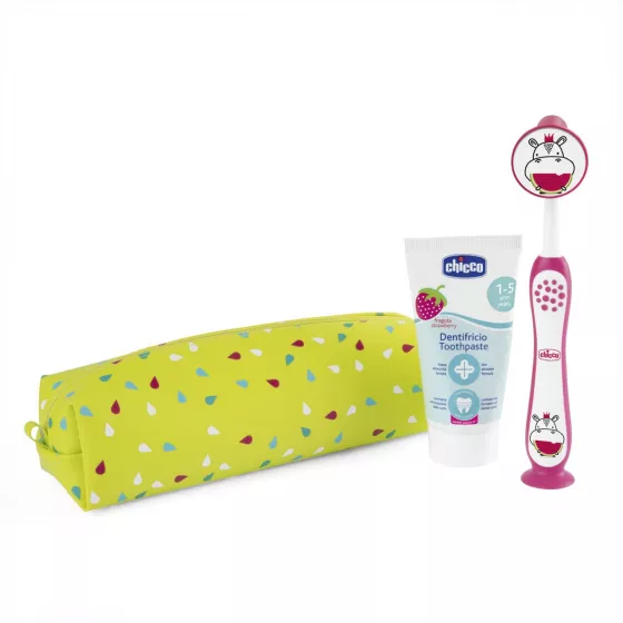 Chicco Conjunto Higiene Oral Hipopotamo 3-6A