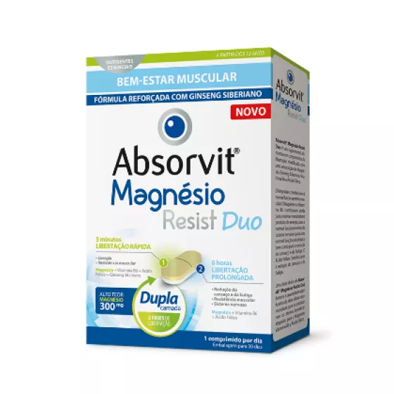 Absorvit Magnesio Resist Duo X30 Comprimidos