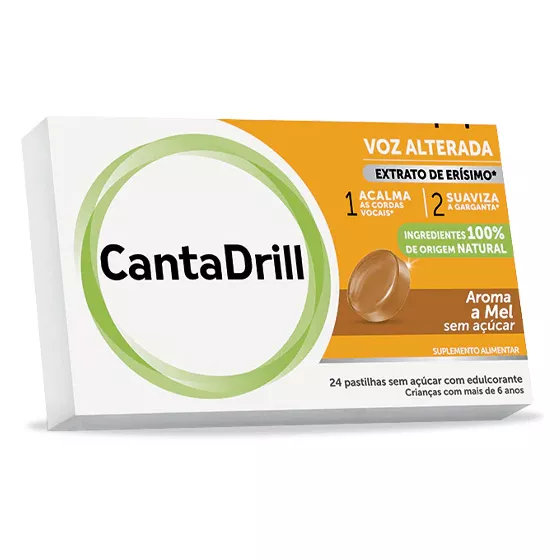 CantaDrill Sem Açúcar 24 Pastilhas