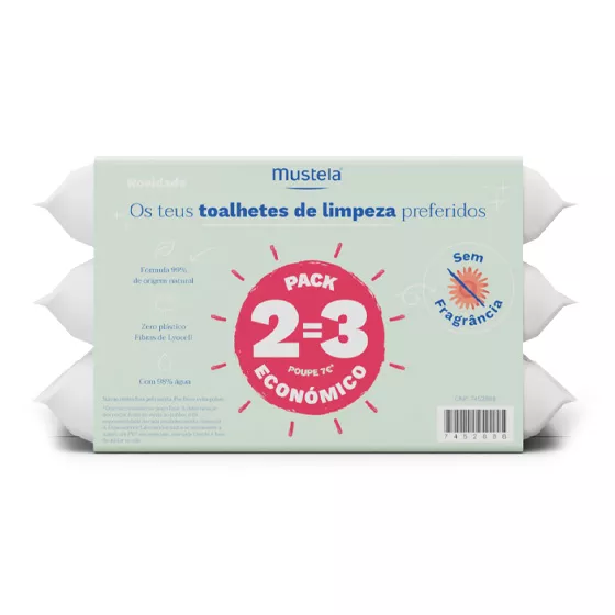 Mustela Toalhetes Limp S/Perf 2=3