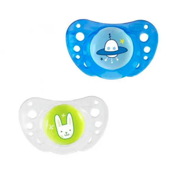 Chicco Physio Air Azul Silicone +12M X2