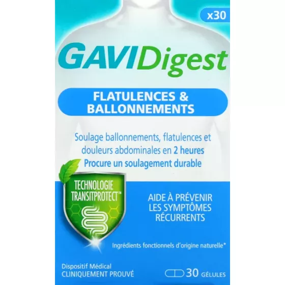 GaviDigest Gases e Inchaço Cáps X30