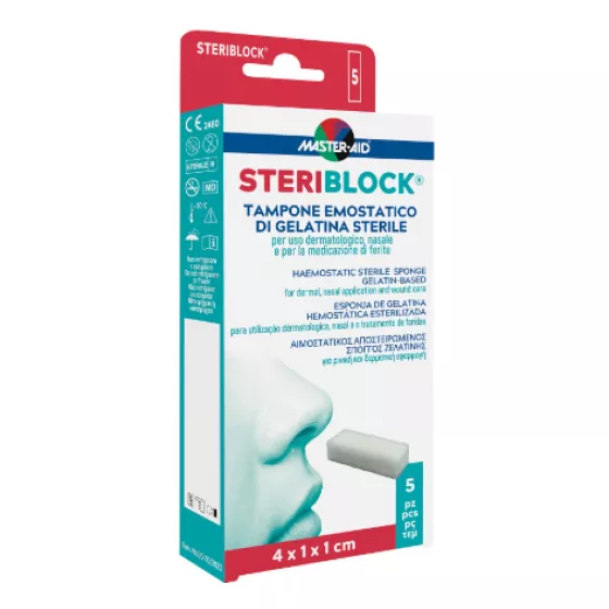 Master-Aid Steriblock Esponja Hemost X5