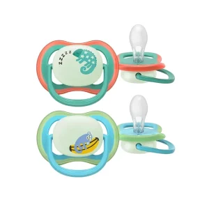 7584573 philips avent chupeta eco ultra air nighttime camaleao e macaco 6 18m x2