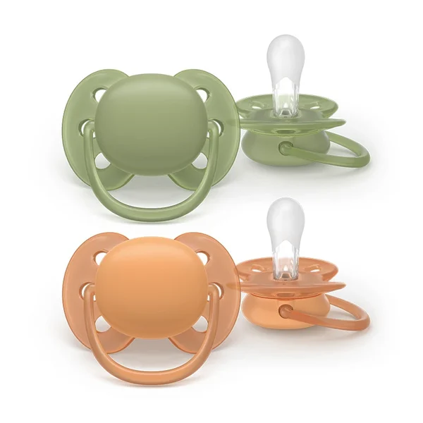 Philips Avent Chupeta Eco Ultra Soft Verde/Laranja 18M+ X2