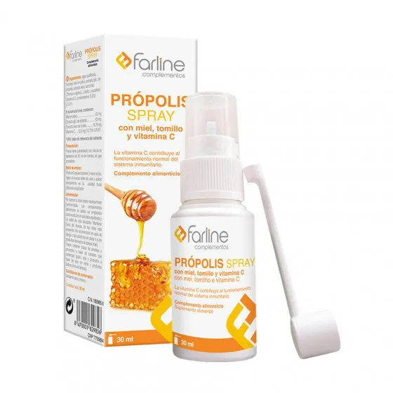 Farline Própolis Com Mel+Tomilho+Vitamina C Spray 30ml