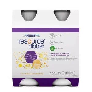 Resource Diabet Baunilha 4 Frascos 200ml