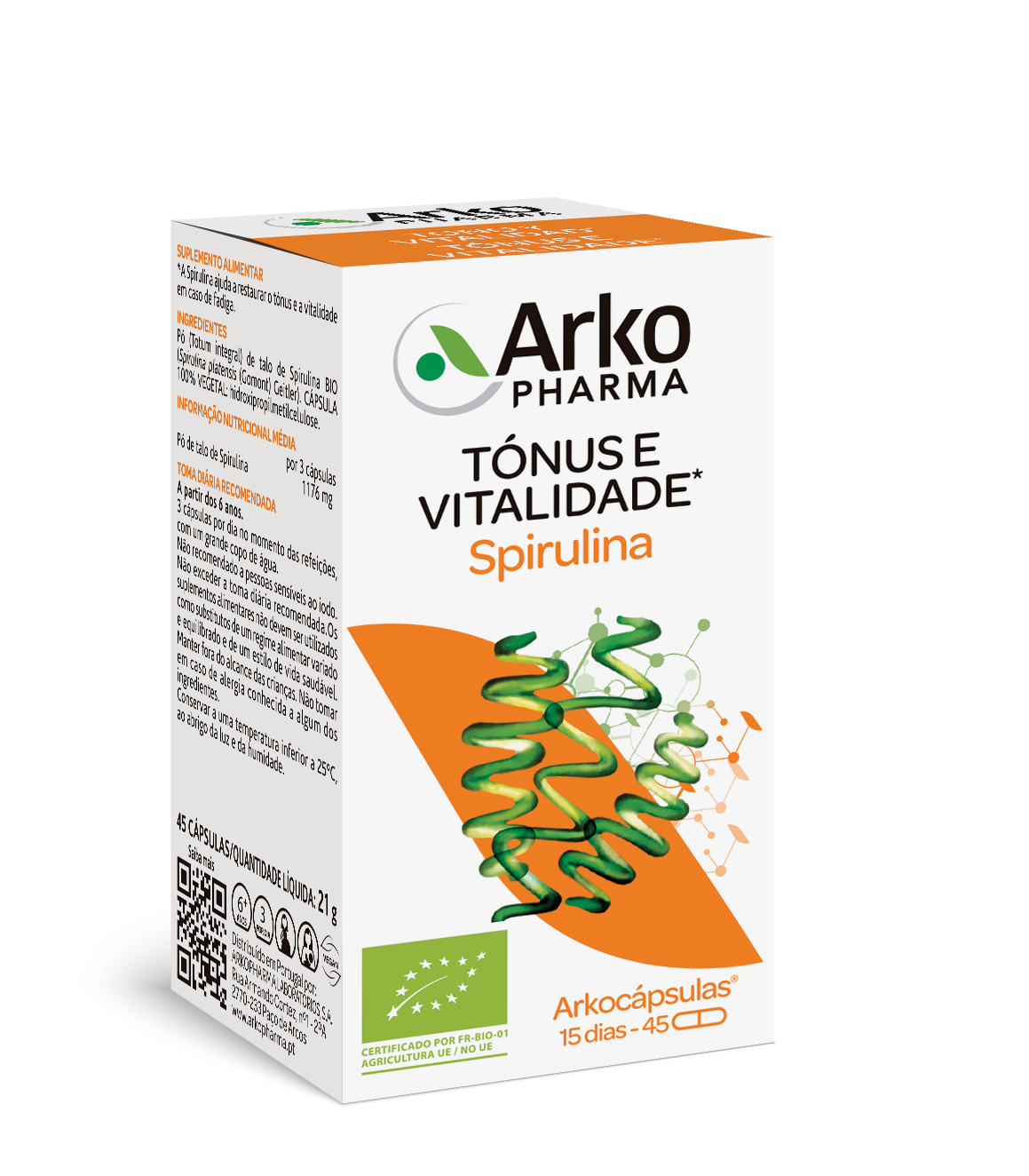 Arkocápsulas Spirulina BIO 45 Cápsulas - Image 3