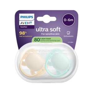 Philips Avent Ultra Soft Chupeta 0-6M Amarela e Verde