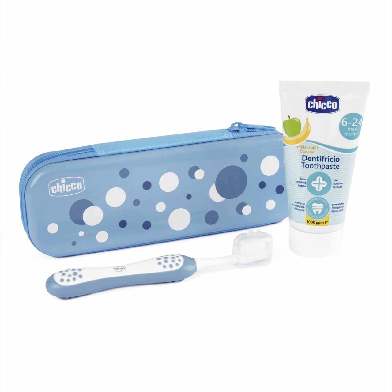 Chicco Conjunto de Higiene Oral Azul 6M+ 2 Chicco Conjunto de Higiene Oral Azul 6M+ - Image 2