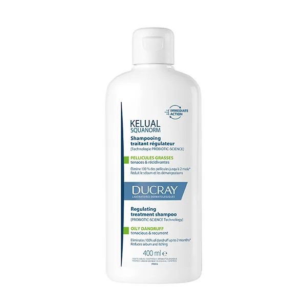 Ducray Kelual-Squanorm Champô Regulador - Caspa Oleosa 400ml