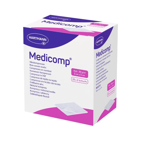 Medicom Compressas Esterilizadas 5 x5cmx25 x2 1 Medicom Compressas Esterilizadas 5 x5cmx25 x2