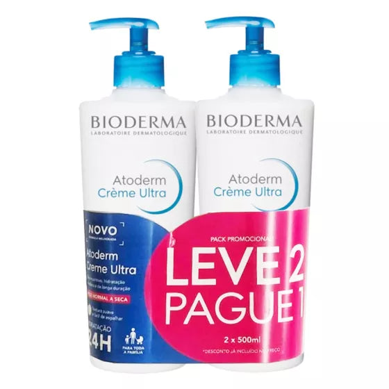 Bioderma Atoderm Creme Ultra - 500ml (Pack Duplo)