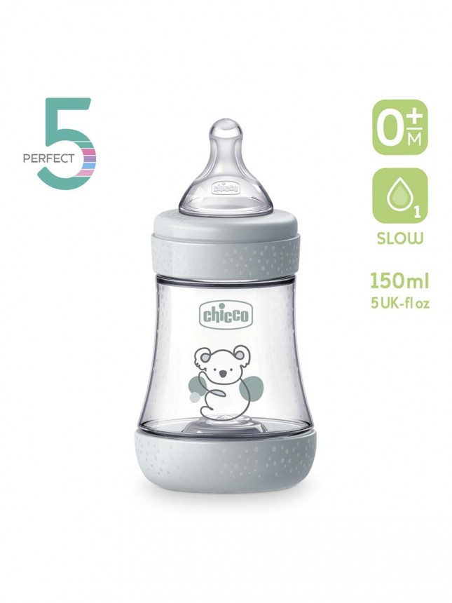 Chicco Biberão Perfect5 150ml Cinzento - Image 2