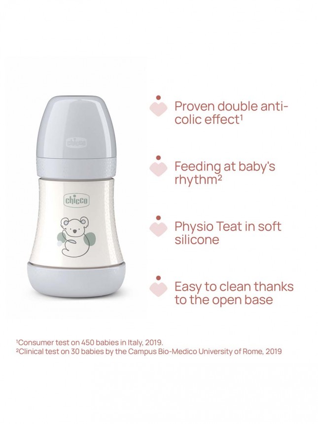Chicco Biberão Perfect5 150ml Cinzento