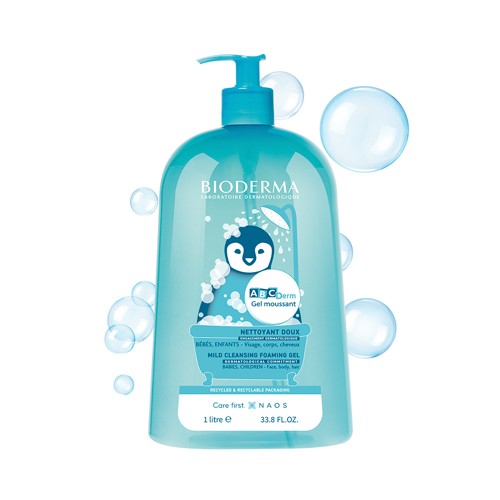 Bioderma ABCDerm Gel Moussant 1L – Limpeza Suave - Image 2