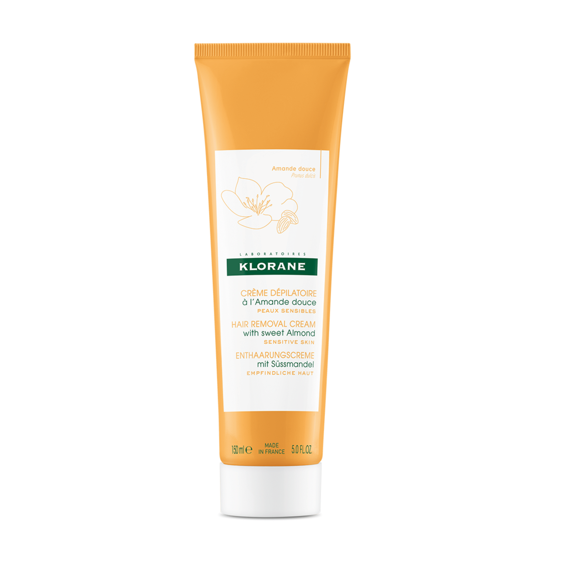 Klorane Derm Protect Creme Depilatório Amêndoas Doces 150Ml