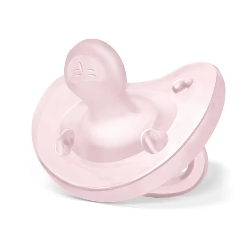 Chicco Physio Soft Chupeta, Caixa 1Unidade 2M-6M Silicone Rosa