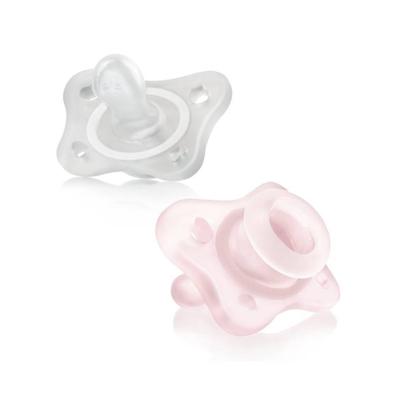 Chicco Physioforma Mini Soft Chupetas Rosa/Neutra 0-2M 1 Chicco Physioforma Mini Soft Chupetas Rosa/Neutra 0-2M