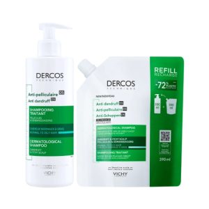 dercos champo caspa oleosa 390ml refill 390ml large