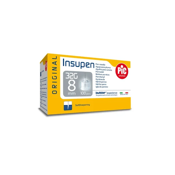 Pic Solution Insupen Agulhas 8mm 32G X100