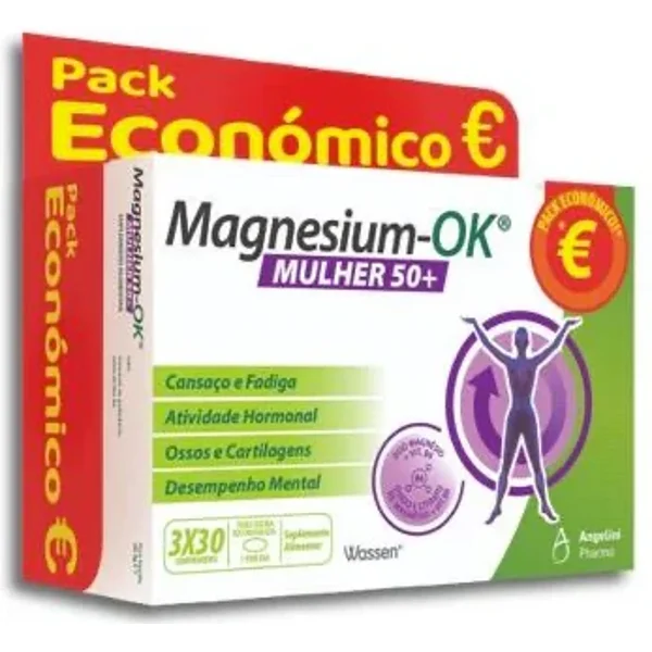Magnesium-OK Mulher 50+ Pack Económico 3x30 comprimidos