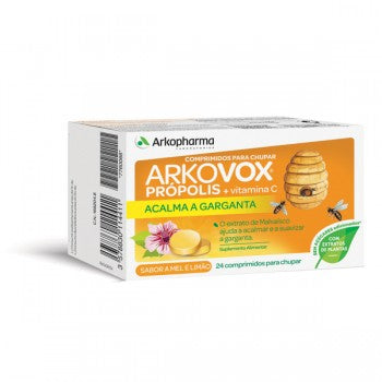 Arkovox Propolis + Vitamina C Mel / Limão X 24