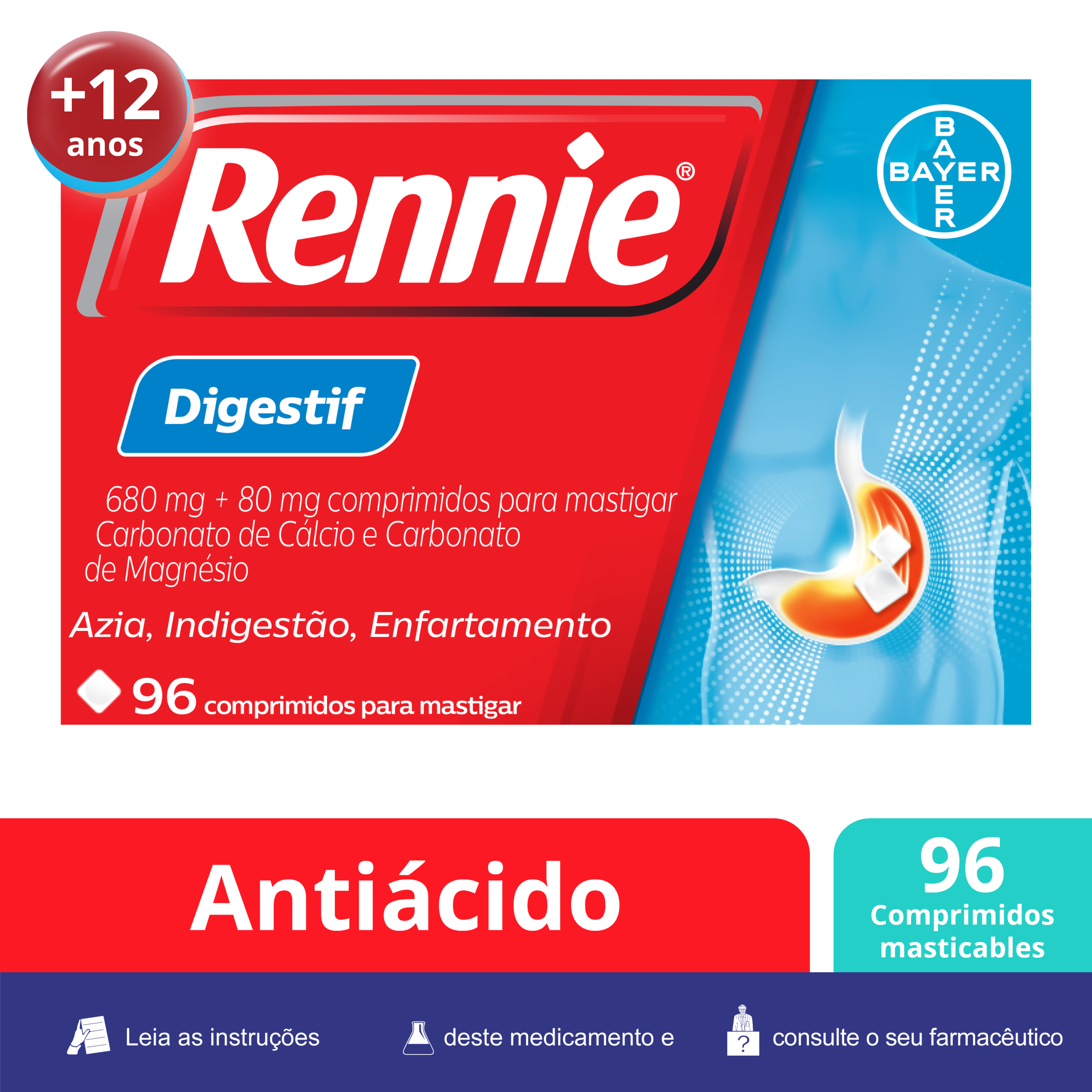 Rennie Digestif, 680/80 mg x 96 comp mast - Image 7