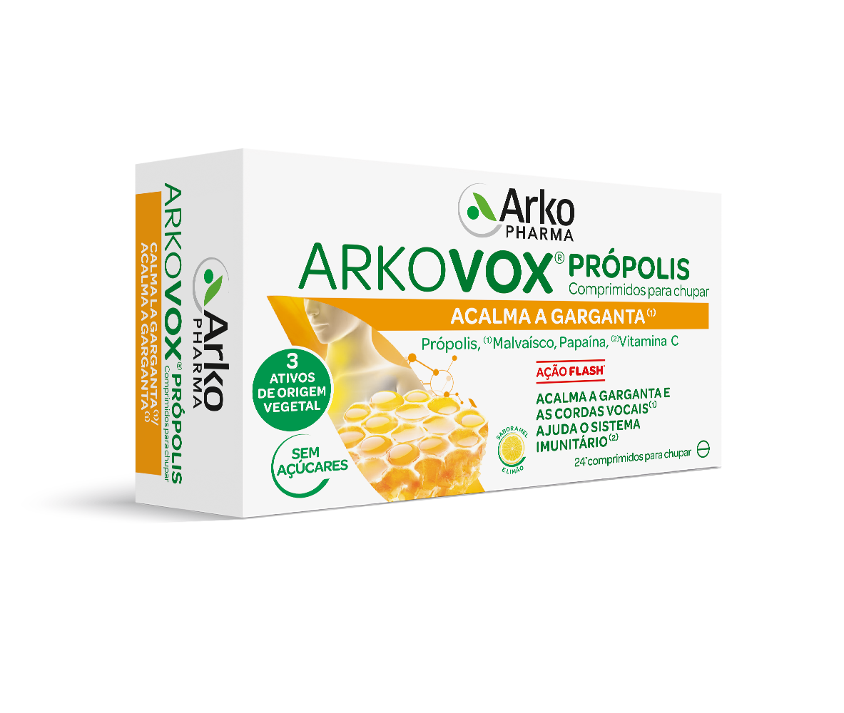 Arkovox Propolis + Vitamina C Mel / Limão X 24 - Image 2