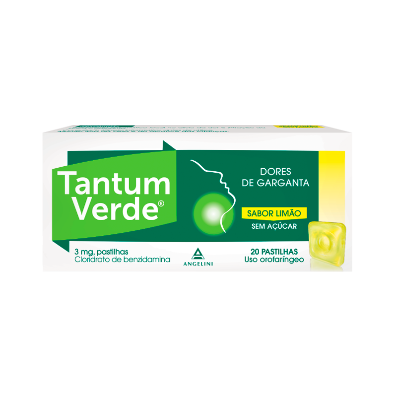 Tantum Verde Limão X 20 comprimidos 1 Tantum Verde Limão X 20 comprimidos