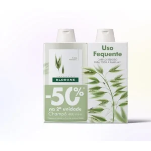 Klorane Capilar Champô Leite Aveia 400Ml Duo