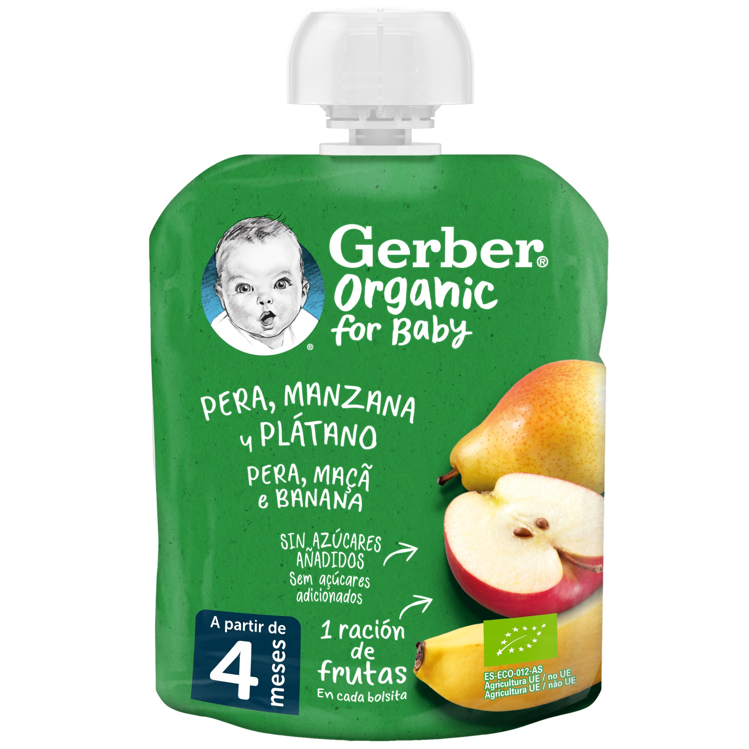 Gerber Bio Pacot Pera/Maça/Ban 90G 4M+ - Image 2