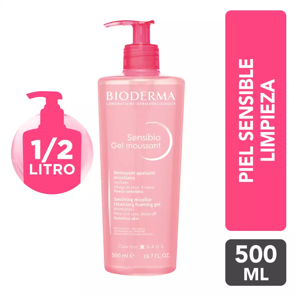 Bioderma Sensibio Gel Moussant 500ml 1 Bioderma Sensibio Gel Moussant 500ml