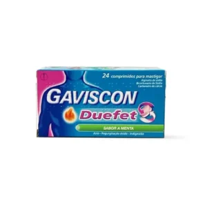 Gaviscon Duefet 250mg + 106.5 mg + 187.5mg 24 Comprimidos